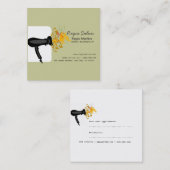 Carte De Rendez-vous Salon de coiffure de floraison moderne de (Devant / Derrière)