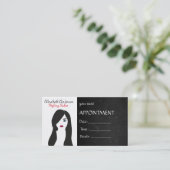 Carte De Rendez-vous Salon de coiffure élégant (Debout devant)