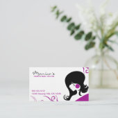 Carte De Rendez-vous Salon de coiffure élégant avec la date de (Debout devant)