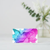 Carte De Rendez-vous Salon de coiffure moderne en aquarelle #3 (Debout devant)