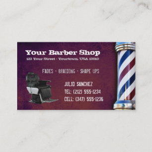 Carte De Rendez-vous Salon de coiffure PERSONNALISABLE AVANT JÉSUS