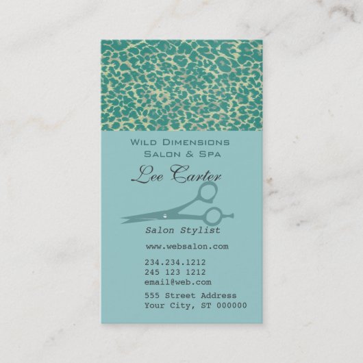 Carte De Rendez-vous Salon de coiffure pour MOTIFS AFRICAINS (Devant)