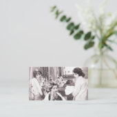 Carte De Rendez-vous Salon de coiffure rétro (Debout devant)