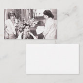 Carte De Rendez-vous Salon de coiffure rétro (Devant / Derrière)