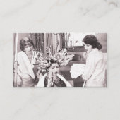 Carte De Rendez-vous Salon de coiffure rétro (Devant)