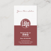 Carte De Rendez-vous Salon de coiffure Topaz blanc et fumé raffiné Fidé (Devant)