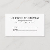 Carte De Rendez-vous Salon de feuillage vert aquarelle (Devant)