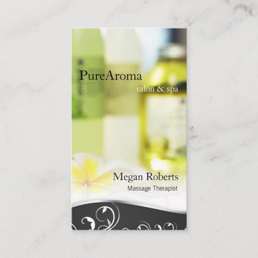 Carte De Rendez-vous Salon de massage de soins de la peau de spa (Devant)