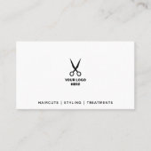 Carte De Rendez-vous Salon des cheveux Ajouter votre logo (Devant)