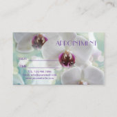 Carte De Rendez-vous Salon d'orchidée SPA massage Aromathérapie Rendez- (Devant)