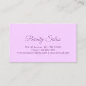 Carte De Rendez-vous Salon d'orchidée SPA massage Aromathérapie Rendez- (Dos)