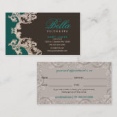 carte de rendez-vous salon et carte de visite spa (Devant / Derrière)