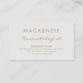 Carte De Rendez-vous Salon moderne simple gris clair (Dos)