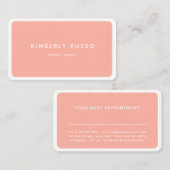 Carte De Rendez-vous Salon moderne, tendance (Devant / Derrière)