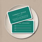 Carte de rendez-vous salon moderne, tendance