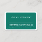 Carte De Rendez-vous Salon moderne, tendance (Dos)