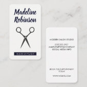 Carte De Rendez-vous Salon Shears (Gris) (Devant / Derrière)