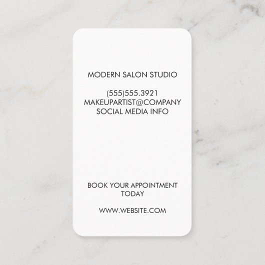 Carte De Rendez-vous Salon Shears (Gris) (Dos)