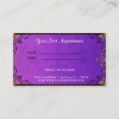 Carte De Rendez-vous Salon sophistiqué moderne chic de concepteur (Dos)