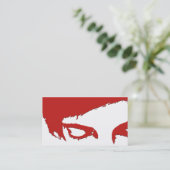 carte de rendez-vous salon : style emo (Debout devant)