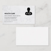 Carte De Rendez-vous Santé | Icône Docteur Médicale (Devant / Derrière)