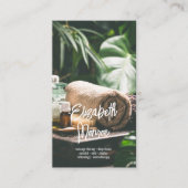 Carte De Rendez-vous Script du massothérapeute spa (Devant)