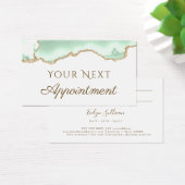 Carte de rendez-vous Seafoam green agate (Bureau)