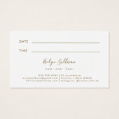 Carte de rendez-vous Seafoam green agate (Dos)