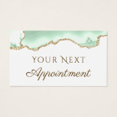 Carte de rendez-vous Seafoam green agate (Devant)