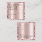 Carte De Rendez-vous Service de nettoyage professionnel Résidence Logo  (Devant / Derrière)