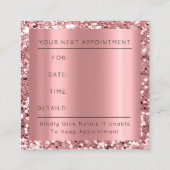 Carte De Rendez-vous Service de nettoyage professionnel Résidence Rose (Dos)