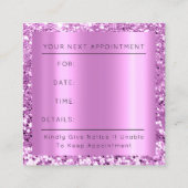 Carte De Rendez-vous Service de nettoyage professionnel Résidence Rose  (Dos)