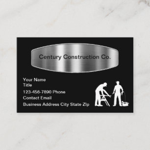 Carte De Rendez-vous Services de construction modernes et cool 