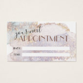 Carte de rendez-vous Shimmer (Devant)