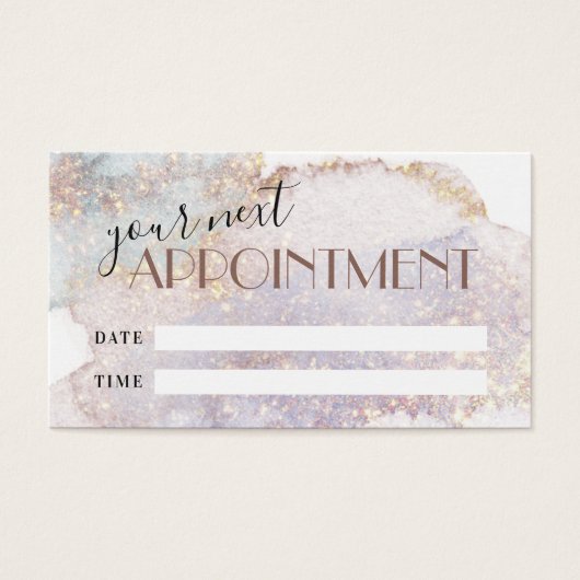 Carte de rendez-vous Shimmer (Devant)