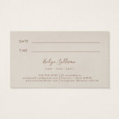 Carte de rendez-vous Shimmer en papier déchiré (Dos)