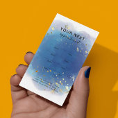 Carte De Rendez-vous Signature holographique Script moderne Parties sci