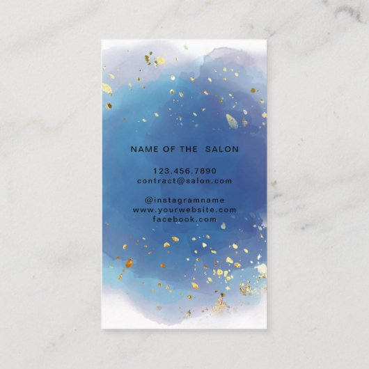 Carte De Rendez-vous Signature holographique Script moderne Parties sci (Dos)