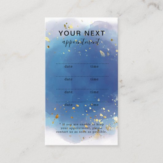 Carte De Rendez-vous Signature holographique Script moderne Parties sci (Devant)