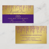 Carte De Rendez-vous Signature holographique Script Parties scintillant (Devant / Derrière)