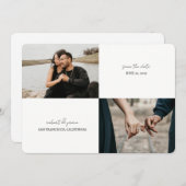 Carte de rendez-vous simple à deux photos (Devant / Derrière)