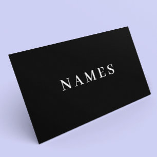 Carte De Rendez-vous Simple Black Custom Add Your Elegant