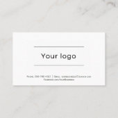 Carte de rendez-vous simple classique, avec votre  (Dos)