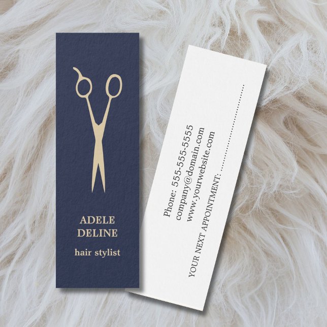 Carte de rendez-vous simple Cool Blue Hair (Créateur téléchargé)