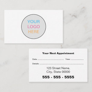 Carte de rendez-vous simple du logo d'entreprise