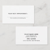 Carte de rendez-vous simple du médecin-thérapeute (Devant / Derrière)