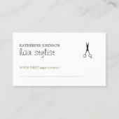 Carte de rendez-vous simple Elegant Clean Hair Sty (Devant)