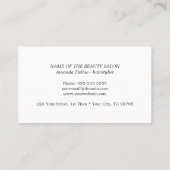 Carte de rendez-vous simple Elegant Red Hair Styli (Dos)