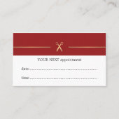 Carte de rendez-vous simple Elegant Red Hair Styli (Devant)