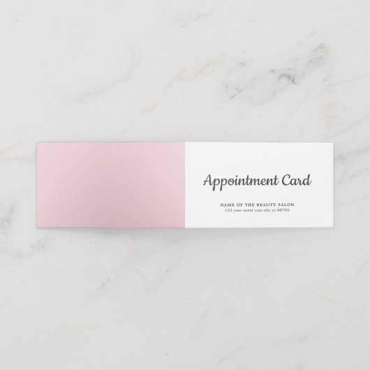 Carte De Rendez-vous Simple élégante Beauté Rose blanche (Extérieur déplié)